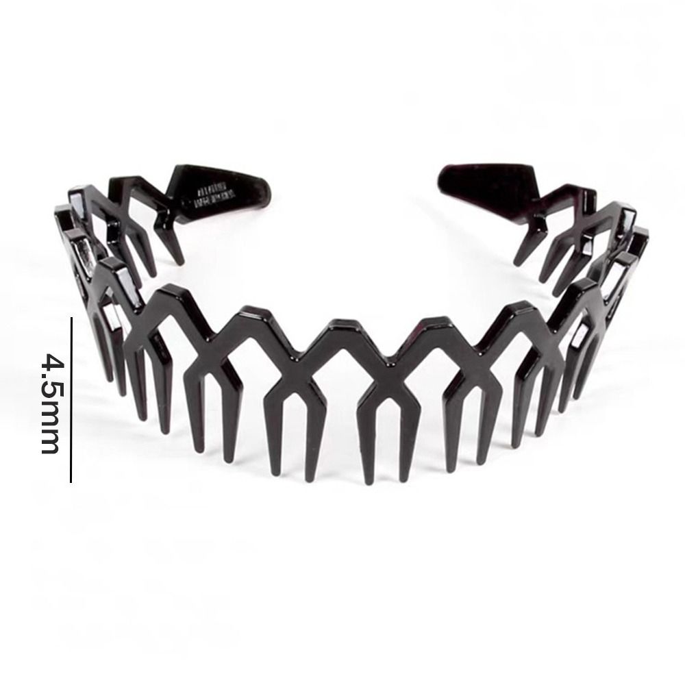 4Pcs Plastic Zigzag Hairband Makeup Headband Hair Hoop High-quality Teeth Hair Band Washing Face