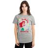 The Little Mermaid Womens/Ladies Birthday Princess Ariel & Flounder Heather T-Shirt