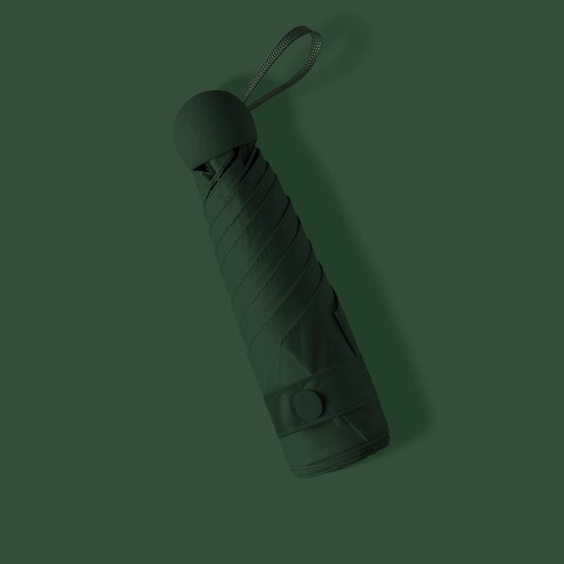 «Компактный сверхлегкий 5-створчатый мини-капсульный зонт с защитой от УФ-излучения»