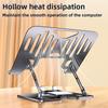 2-in-1 Laptop Phone Cooling Bracket Built-in Silent Fan, Height Increase Air Cooling Stand for Gaming Notebook Desktop