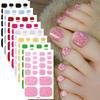 Solid Color Glitter Toenail Stickers, Popular Cross-border Toenail Stickers, Nail Art Stickers, Waterproof Toenail Stickers.