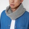 Prodigal Cashmere Rib Knit Long Snood Light 100% (Free Size, Gray)