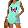 Summer Fashion Tank Top Women V Neck Shirt Ladies Casual Sleeveless T-shirt