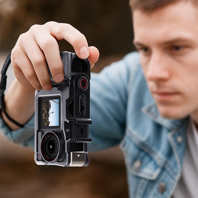 Легкая ручка для стрит-фотографии, компонент, пластик, беспроводное управление, боковая ручка, кнопка спуска затвора для экшн-камеры