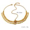 Boho Alloy Headwear With Water Drop Shape And Coin Tassels For Festival Wear