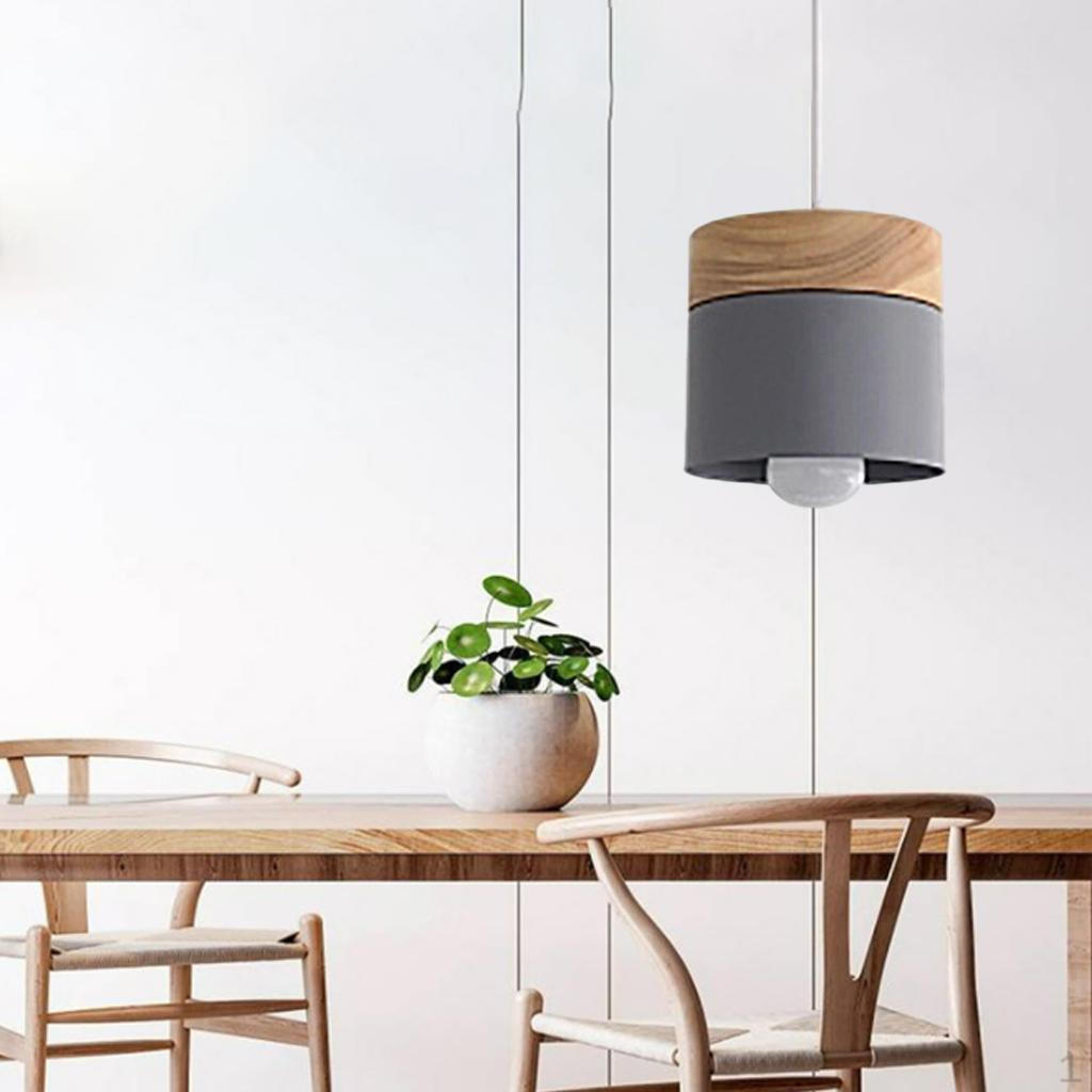 Ceiling Pendant Light with Wood Pattern , Hanging Lighting Fixtures for Living Rooms, Dining Room,