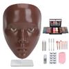 5D Makeup Practice Face Многоразовая профессиональная полная палитра подводки для ресниц Кисточки для силикона