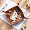 Foldable Table Catchall Storage Box Jewelry Key Coin Desk Top Organizer Entryway Nightstand Home Office Decoration