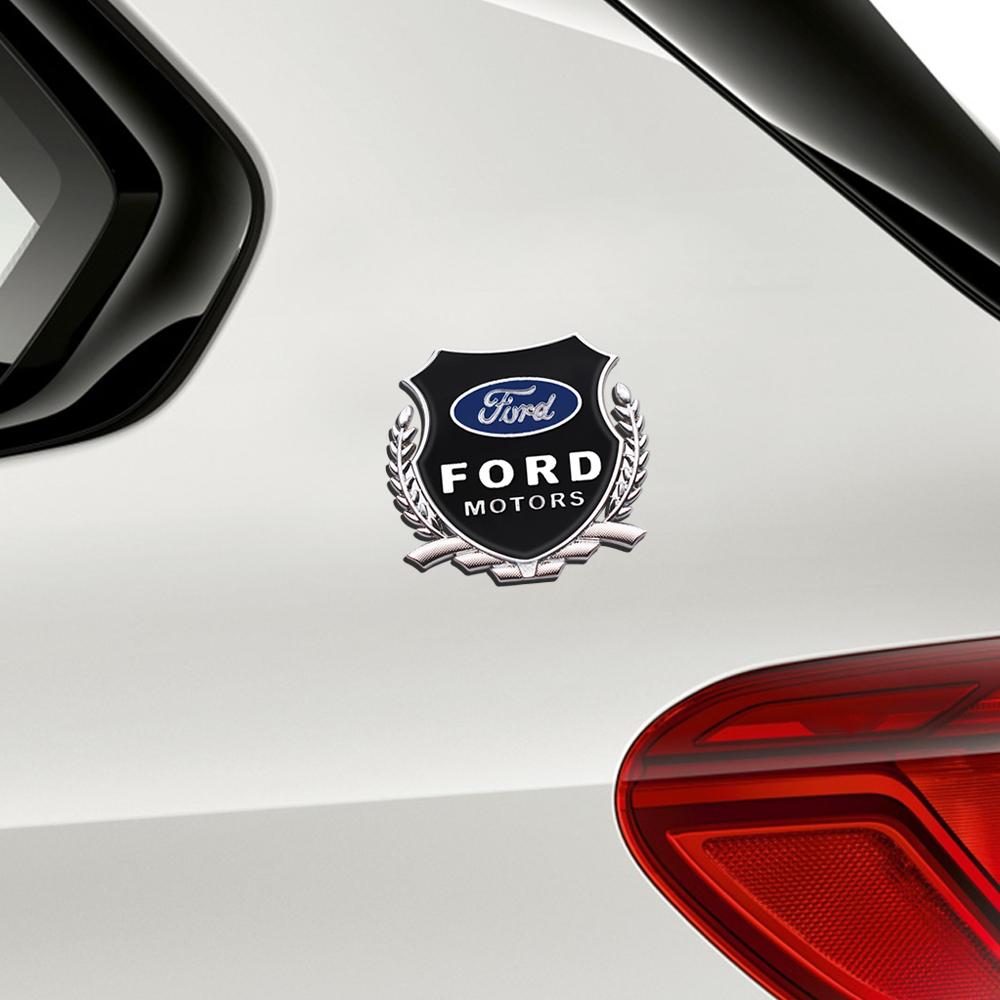 3D Car metal badge sticker Markings Decorative Body car accessories For Ford Fiesta Mondeo Explorer Focus Mondeo Escape Kuga MK2