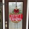 Рождественская приветственная табличка на дверь, праздничная вешалка для входной двери, украшение на венок, веселый рождественский деревянный знак, декор для домашней вечеринки