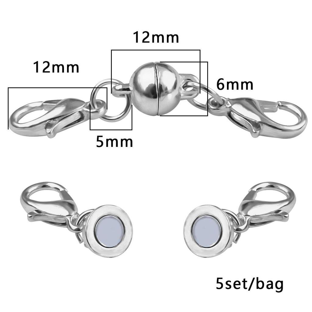 2/5 шт., аксессуары, магнитные застежки-лобстеры для ожерелья, браслета, крючки-шарики-лобстеры