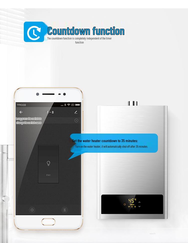 Graffiti Smart Wireless WiFi/ZigBee Remote Control Switch – Battery-Free, Mobile App Timer, Easy Installation.