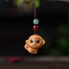1/12Pcs Creative Twelve Zodiac Carving Wooden Keychain Pendant Chinese Zodiac Wood Carving Phone Chain Bag Decoration Gifts
