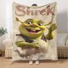 Shrek Theme Printed Blanket - Perfect for Couch, Bed, Travel & Outdoor Use | Machine Washable, Cozy & Durable.