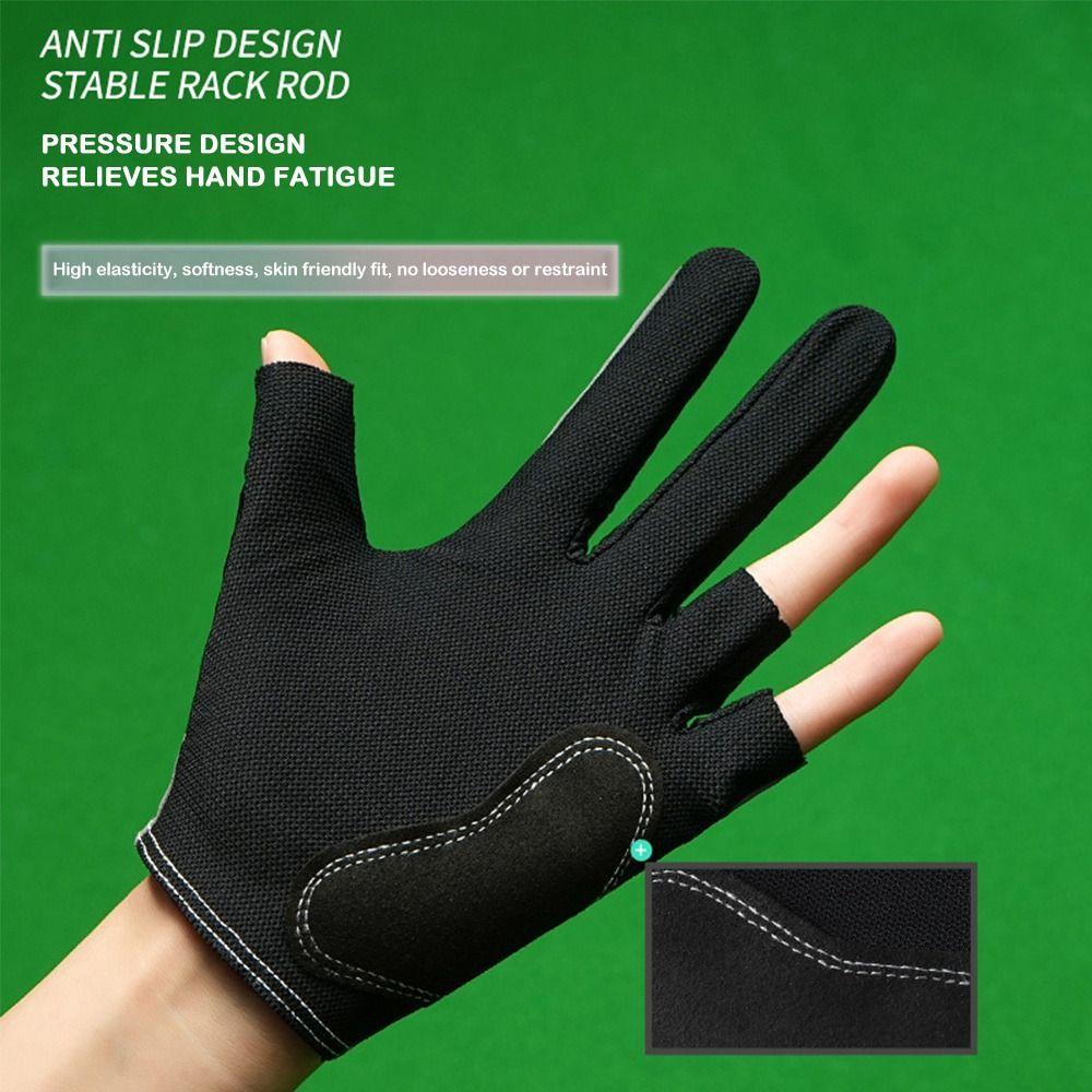1pc Anti-slip Billiards Gloves Breathable Snooker Cue Sport Glove Pool Gloves  for Left Hand