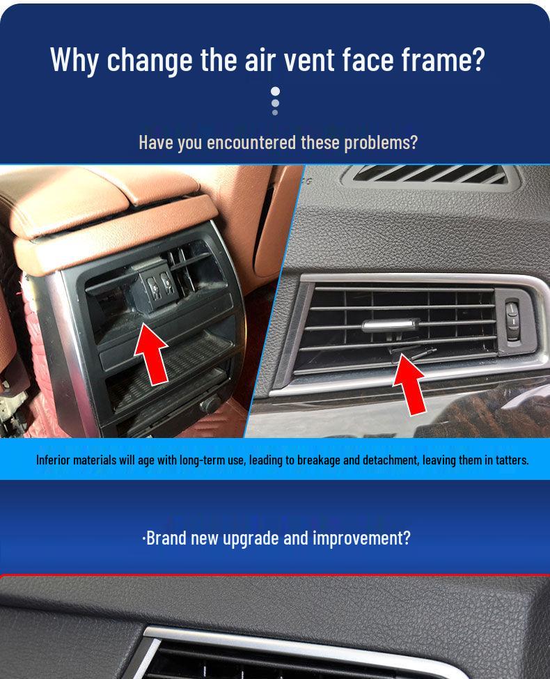 BMW 5 Series GT Rear Air Conditioning Vent Panel for 528GT/535GT F07