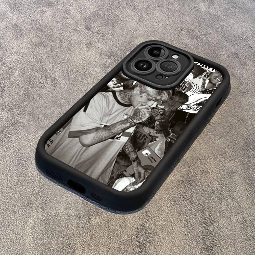 Певец Lil P-Peeps Для IPhone 17 Pro Max 13 16 15 11 12 14 Plus Ударопрочный Мягкий Чехол для Телефона