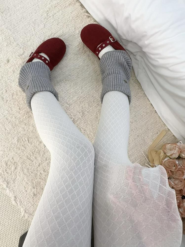 Y2K Стиль Однотонные Сетчатые Колготки Женские С Высокой Посадкой Эластичные Облегающие Теплые Колготки Весна Осень Уличная Одежда Колготки Чулок 2026