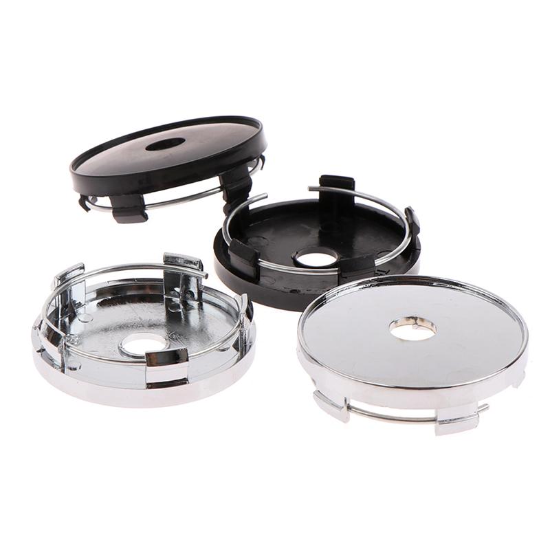 4 шт./лот 60 мм подходит для 65 мм логотип черный пластиковый автомобильный центральный колпак ступицы комплект автомобильный обод ступицы колпаки автомобильный стайлинг аксессуары