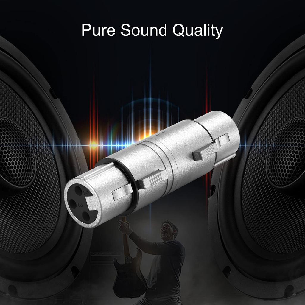 CableCreation Cannon Cable XLR 3-контактный женский на 3-контактный женский разъем Cannon, адаптер для микрофона XLR,