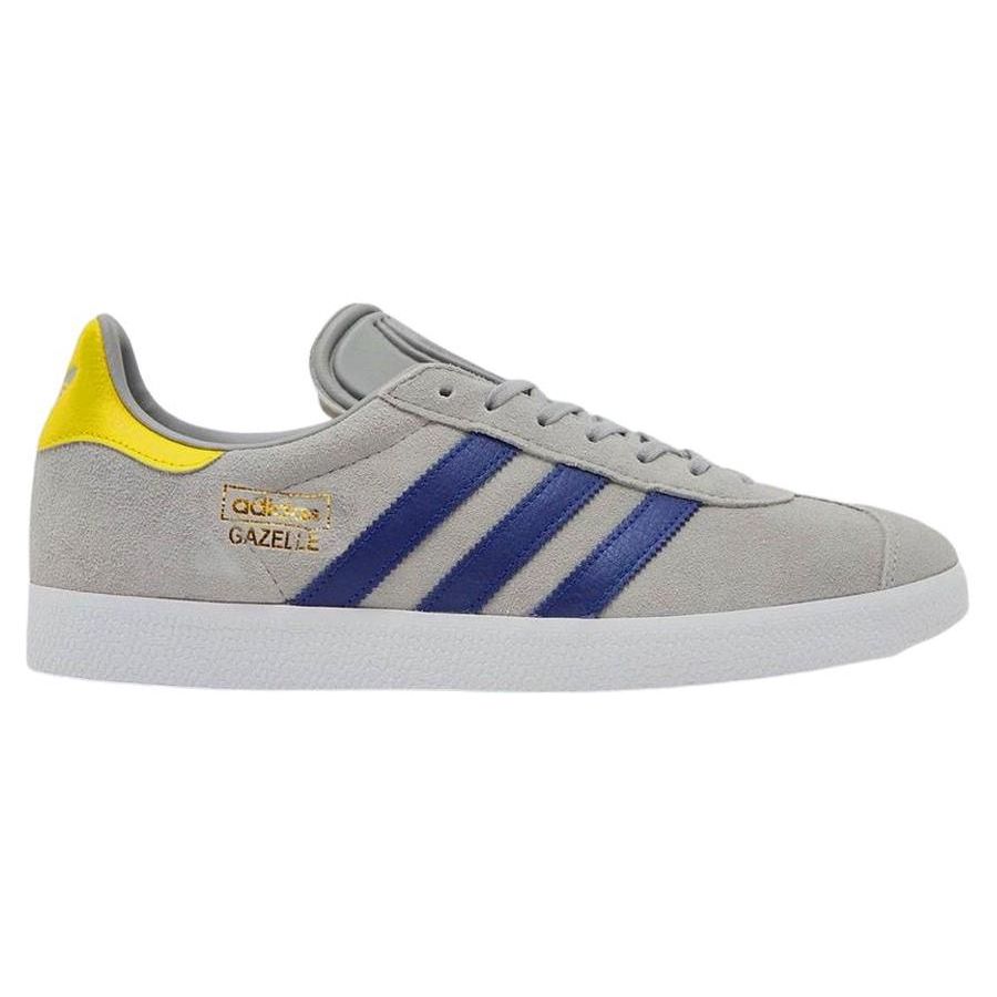 adidas Оригинальные Gazelle Универсальные Удобные Амортизирующие Прочные Низкие Кроссовки Мужские Кроссовки Серый Синий IE6955