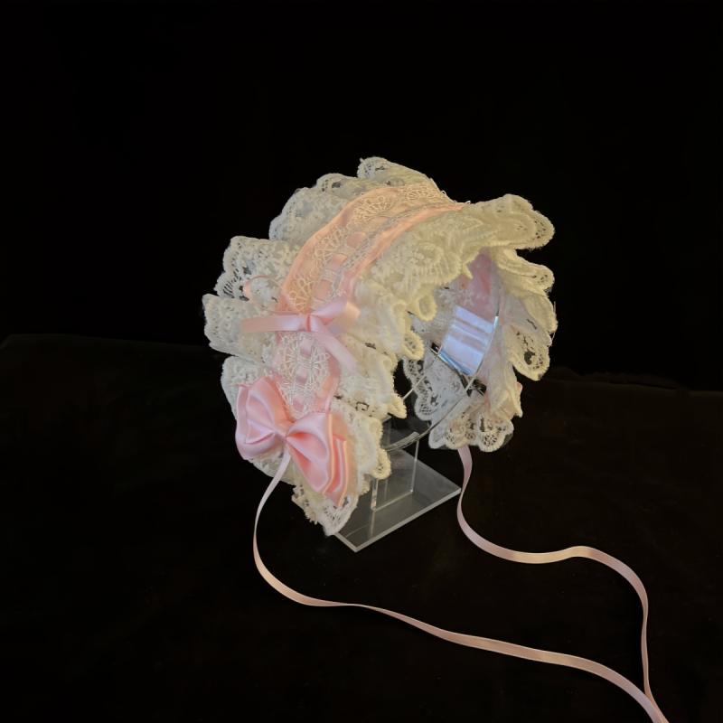 Женская повязка для волос Лолита Повязка на голову Сладкий бант Кружево Аксессуар Лолита Японская Лолита Горничная Универсальный Каваи Головной убор