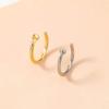 Nose Stud, Cross-border Nose Stud Nose Ring, Creative Gold-plated Stainless Steel Nose Stud Non-porous Puncture Jewelry