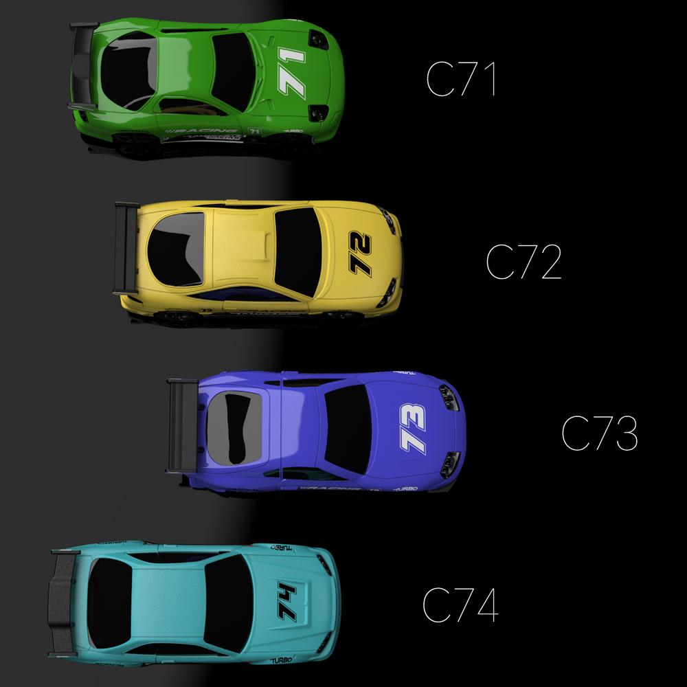 New Year Gift!!! Turbo Racing 1:76 Ultra-mini Rc Model Car Set C71/C72/C73/C74 RWD RC Car P32S P32-S 2.4Ghz Remote Controller