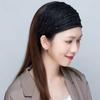 Band Wide Brimmed Shiny Stripe Sequin Mesh Hairbands Women Headband Wide Hair Band Korean Headwear