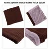 Windproof Collar Scarf Neck Warmer Winter Neck Gaiter Fleece Lined Scarf Circle Loop Scarves