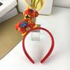 Ободок Год Лошади 2026 Мультяшный головной убор Мягкий плюшевый материал Удобная посадка Обруч для волос Косплей Фото реквизит