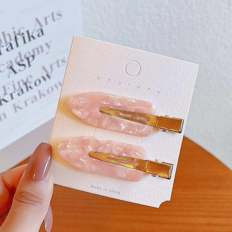 2/3/4 шт. простая розовая сакура бесшовные заколки для волос женские ацетатные листы без изгиба зажим для челки зажим для волос заколки для волос инструмент для укладки волос