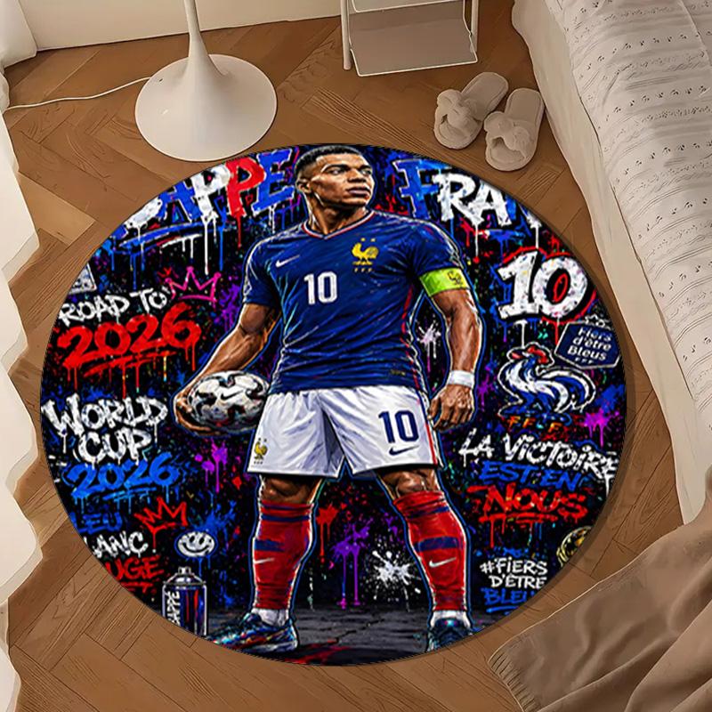Mba-ppe's France Glory Round mat Home Decor, Chair rug For livingroom,Bedroom, doormat home decor Birthday Gift Christmas Gifts