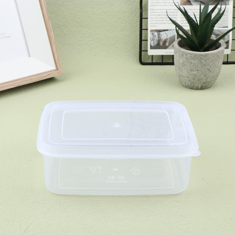 300/500 мл Прозрачный пластиковый прямоугольный контейнер для хранения, Специальный для холодильника, Герметичный, Пищевой, Кухонный контейнер для хранения
