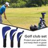 3Pcs Golf Club Head Cover Mesh Golf Club Headcovers with Interchangeable No. Tags 3 4 5 6 7 X for Fairway Woods Driver Hybrids