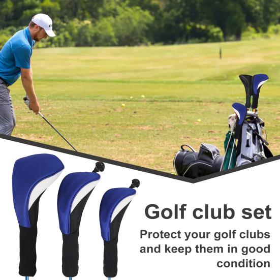 3 шт. Чехол для клюшки для гольфа, сетчатый чехол для клюшки для гольфа со сменными элементами