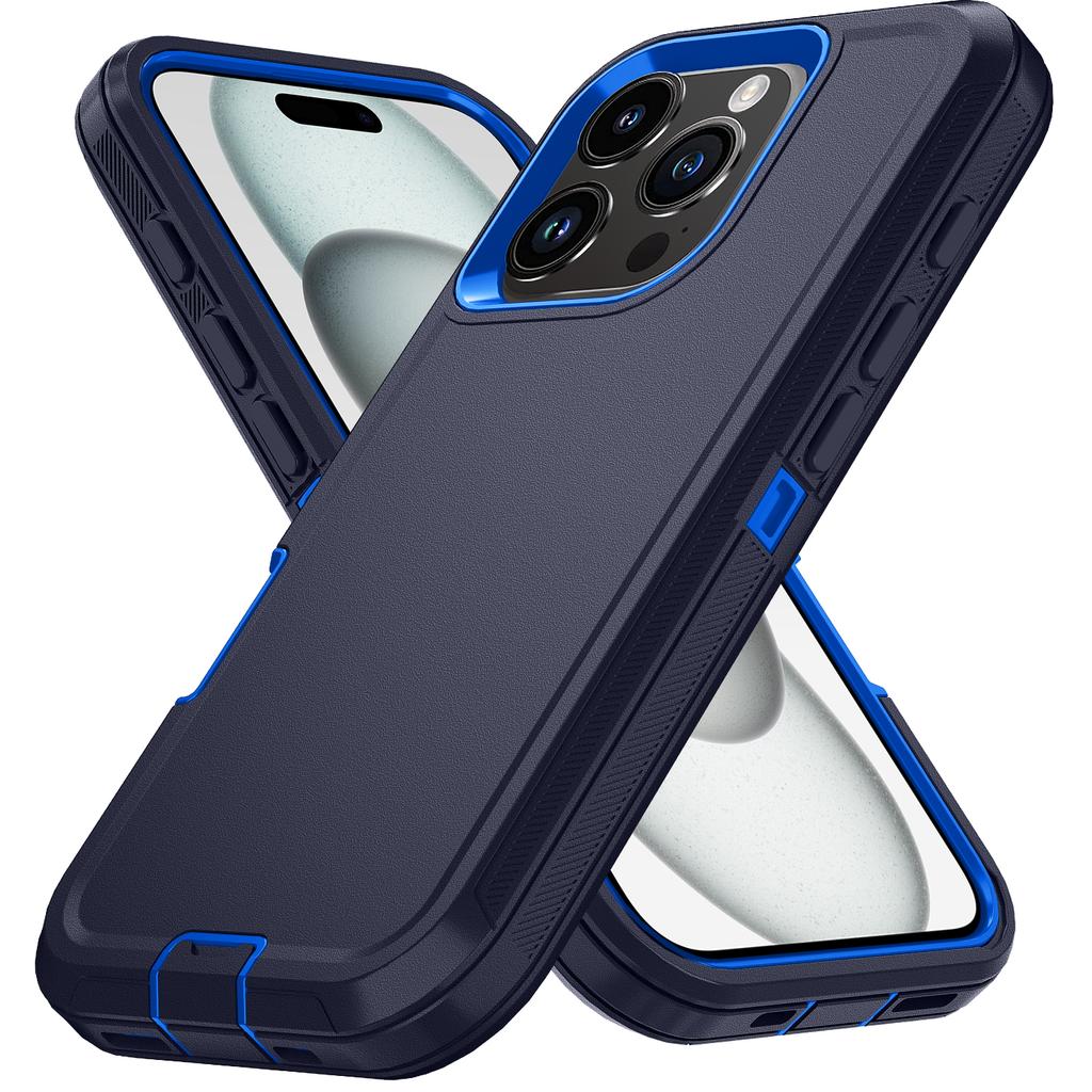 Бронированный противоударный чехол-защитник для телефона 11 12 13 14 15 Pro Max X XS XR XSMAX 7 8 Plus SE2 SE4 Жесткая задняя крышка из ПК+ТПУ