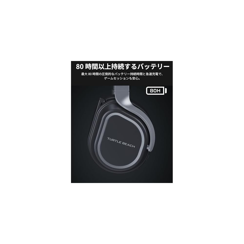 Беспроводная игровая гарнитура Turtle Beach Stealth 700 Gen 3 Черная, 60-мм динамики, 80 часов работы от аккумулятора, PC, PS5, PS4, Steam Deck