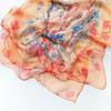 1Pc Scarves Thin Women Breathable Polyester Long Lady Shawl Chiffon Scarf Plum Blossom