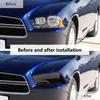 Крышки фар передний бампер ABS украшение лампы для Dodge Charger 2011-2014 внешние аксессуары (Копченый черный)