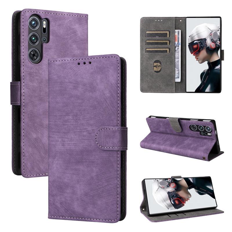 Flip Cover for ZTE Nubia Red Magic 9 Pro / Magic 9 Pro+ Plus PU Leather Phone Case Full-Body Protection Shockproof with [RFID Blocking]