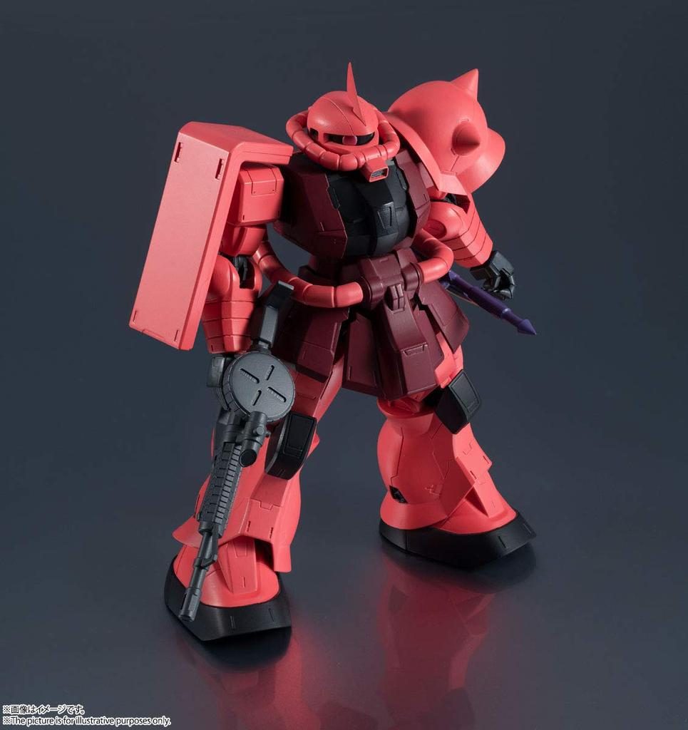 TAMASHII NATIONS GUNDAM UNIVERSE Мобильный доспех Гандам ЗАКУ II 150 мм окрашенная подвижная фигурка MS-06S CHAR'S Приблизительно. АБС и ПВХ