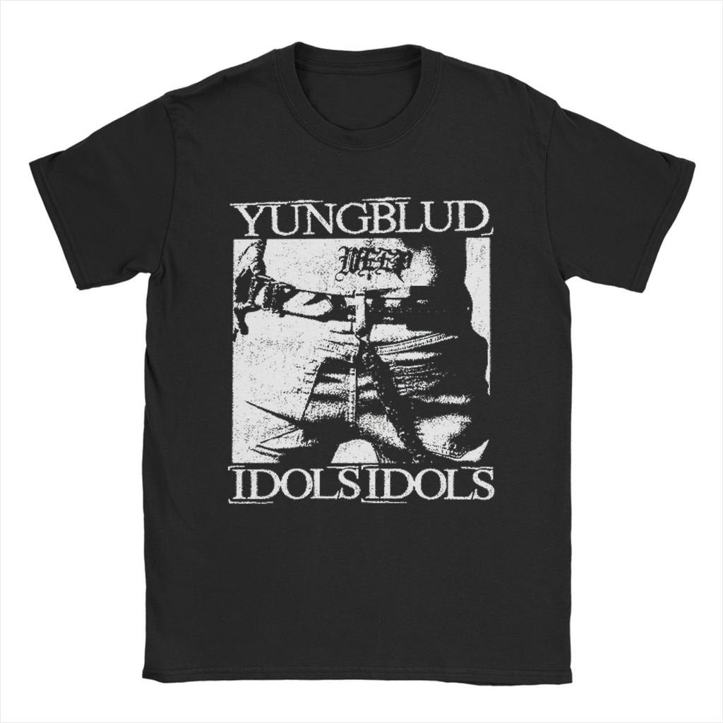 Yungblud IDOLS Тур по альбому Bayingimg Футболка Harajuku Футболки Футболка Летняя 100% Хлопок Круглый вырез Свободная одежда