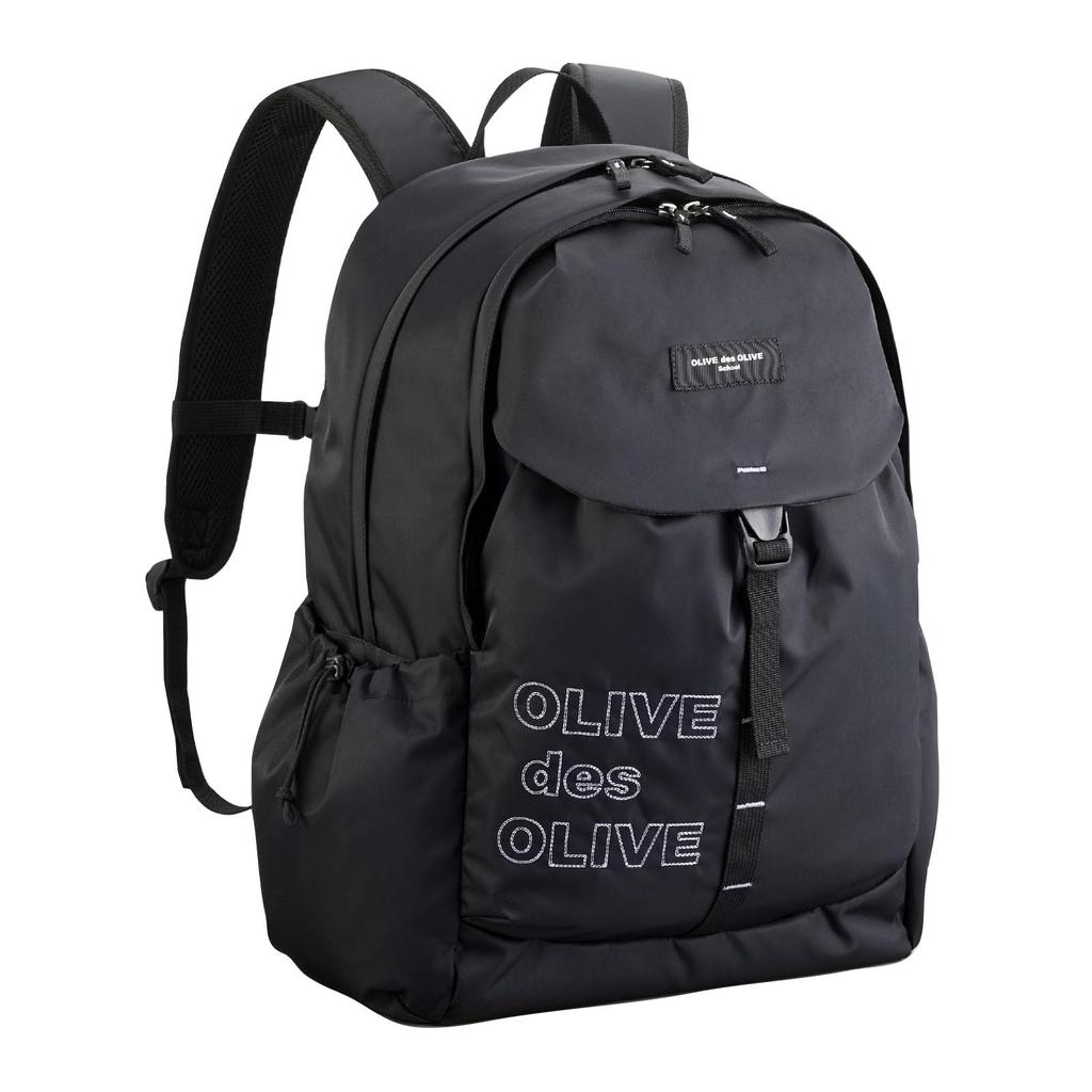 De Olive Рюкзак стеганый с логотипом 2K30051 Девочки 65 Черный x Фиолетовый F [Olive School]