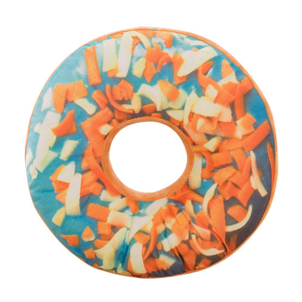 1 упаковка мягких плюшевых подушек, наполнителей для сидений, чехлов для подушек в виде пончиков, декоративных подушек для дивана