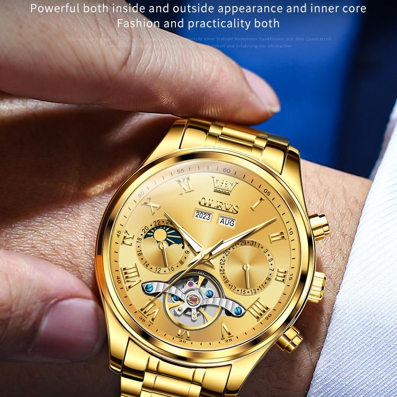 OLEVS New Multi-functional Mechanical Watch Automatic Business Trend Waterproof Men's Watch Men's Watch