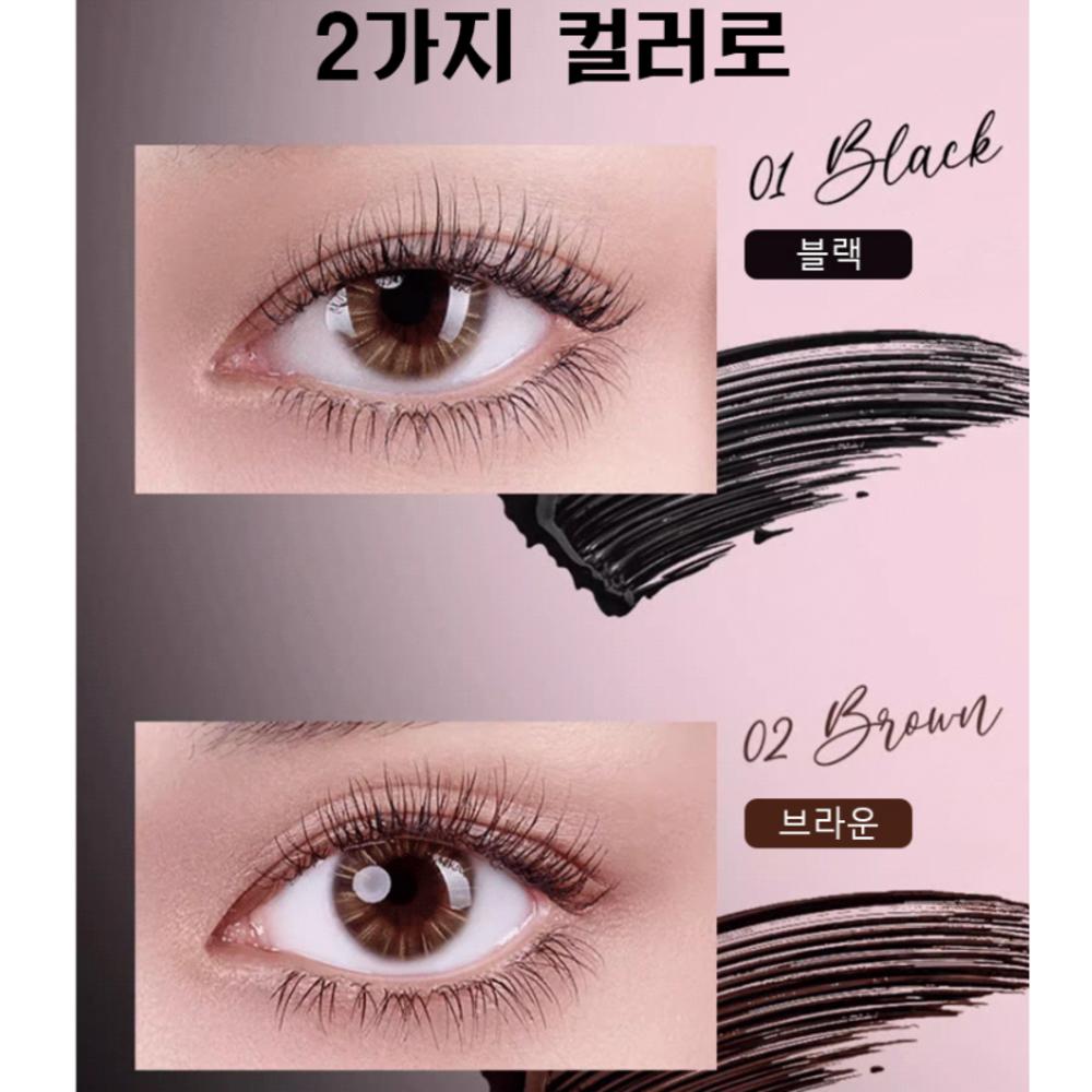 1/1+1 Япония 10 секунд длинная и подкручивающая тушь для ресниц водостойкая объемная и подкручивающая тушь для ресниц питательная стойкая 6 градусов завивки, 3 шт., коричневый + черный