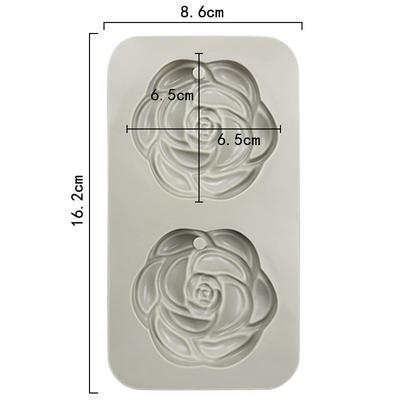 Форма для мыла в виде цветка камелии, украшения, подвесной диффузор, форма для ароматерапии, автомобильный воск Freshie Wax Melts, свеча, торт, кухня, выпечка