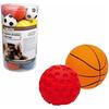 Jouet pour chien - GLORIA - Bote Ballons de Sport - Latex naturel - Extérieur - Durable