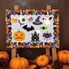 Halloween Wall Stickers Room Decor Halloween Party Background Set Cardboard Skull Happy Halloween Bulletin Board Decorated